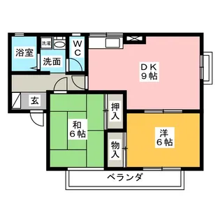 メゾンエルフ A棟【2階】の間取り