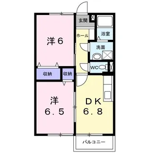 サンライズ2 カモミール館【1階】の間取り