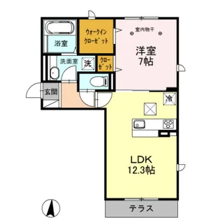 フレグランスII【1階】の間取り