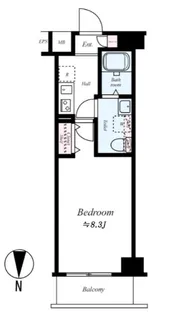 プレール・ドゥーク三ノ輪II【7階】の間取り