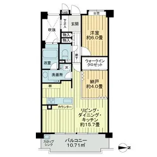 ビッグヴァン二子多摩川【3階】の間取り