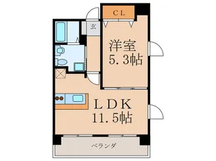 ピ-スフルハイム行事【3階】の間取り