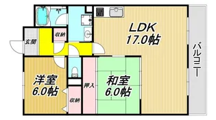 ウィステリア武庫之荘【2階】の間取り