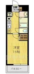 HRフロントリーガル難波WEST【9階】の間取り