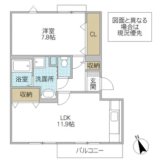 ラ・クレール【3階】の間取り