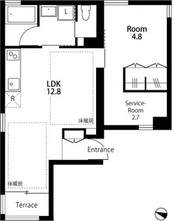 APARTMENT山王【1階】の間取り