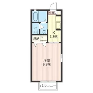 鈴幸ハイツ 1【2階】の間取り