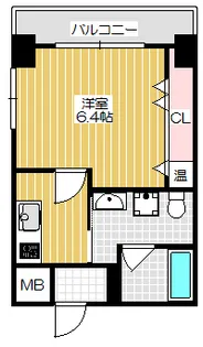 ラ・フォーレ松ヶ枝町III【9階】の間取り