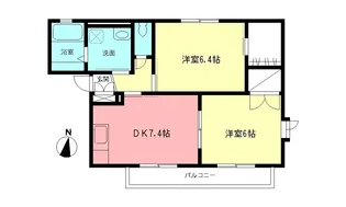コーポ・ジュネスA【1階】の間取り