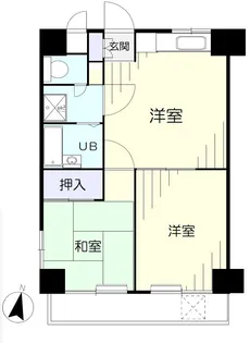グリュック南大井【7階】の間取り