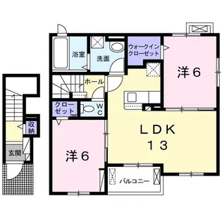 SHINYASHIKI:AP【2階】の間取り