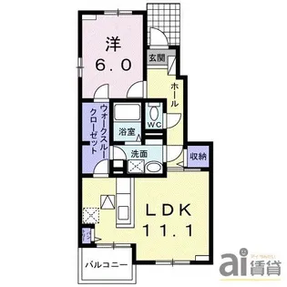 シャングレラ【1階】の間取り
