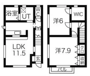 はなみずき【1階】の間取り