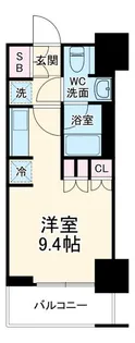 パークアクシス横濱関内SQUARE【8階】の間取り