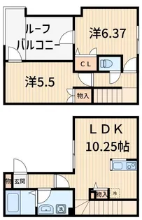 モンシャン【2階】の間取り