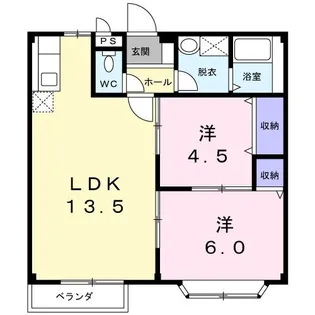 アビーロードA【2階】の間取り