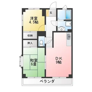 メイフェアーNO.5【4階】の間取り
