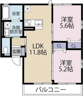 グランエスペランサ・ダイアA【1階】の間取り