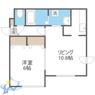 グラン八軒【3階】の間取り