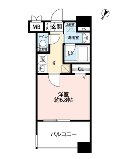 ラ・シック サヴォイ【8階】の間取り