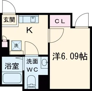 長楽町屋レジデンス【2階】の間取り