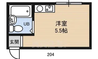 メゾンフェニックス中安井【5階】の間取り
