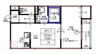 ウイング星ヶ丘駅前WEST【1階】の間取り