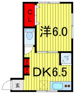 アイリス西赤羽【1階】の間取り