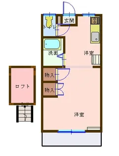ハイツノムラ【2階】の間取り