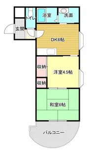 ハイムMK【2階】の間取り
