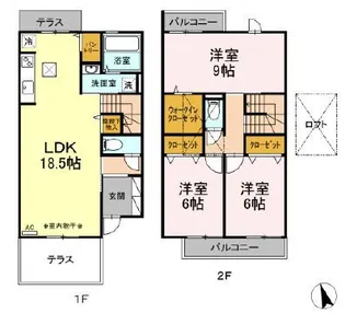 ラディエンス東海岸IIの間取り