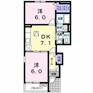 LienII(リアン)【1階】の間取り