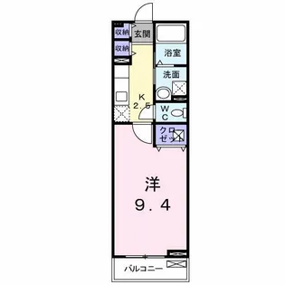 ノースヴィラ壱番館【2階】の間取り