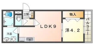 badge四條畷【2階】の間取り