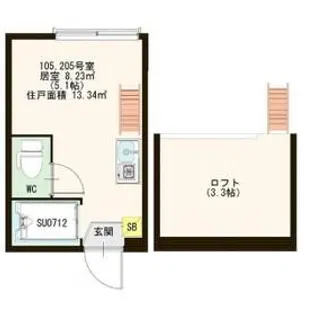 アーバンセントリック【2階】の間取り