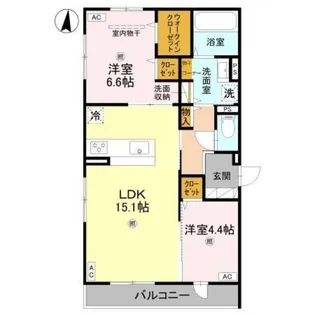 ドゥジエム高石【3階】の間取り