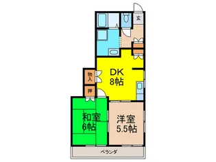 ハイツジョイフル【2階】の間取り