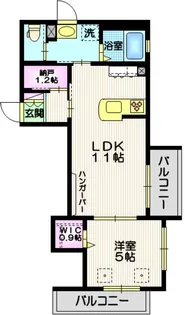Sola Terrace West【4階】の間取り