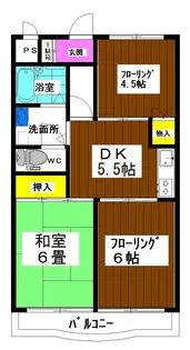 サンライズcityマンション【3階】の間取り