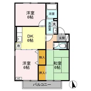 ハイツ・ロビン【2階】の間取り