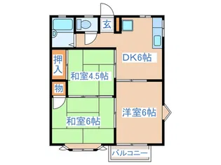ベルカーサ【1階】の間取り