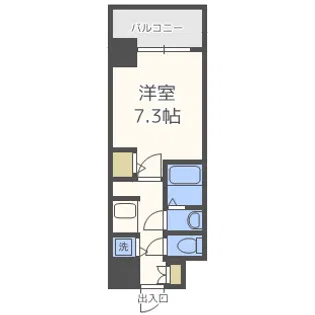 S-RESIDENCE新大阪駅前【14階】の間取り
