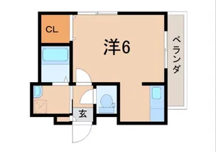 アンソレイユ【1階】の間取り