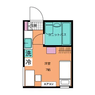 D1クラブハウス【3階】の間取り