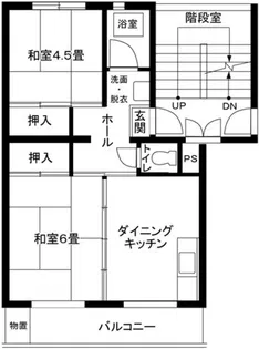 竹山第2 3202号棟【1階】の間取り
