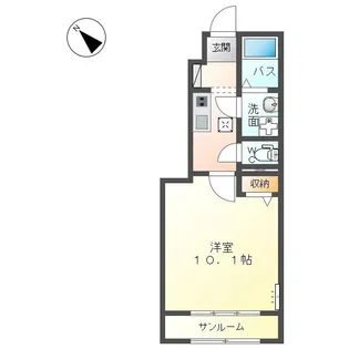 クレ・ド・ボヌール【1階】の間取り