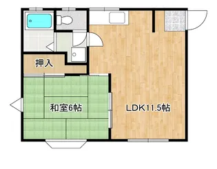 ドミール越谷【1階】の間取り