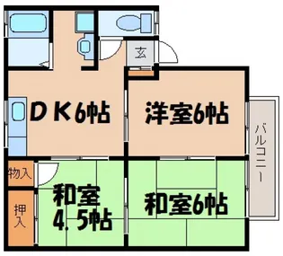 セジュール勢良【2階】の間取り