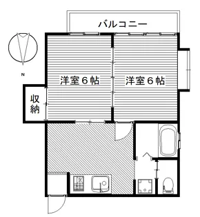 三樹ハイツ天川【2階】の間取り