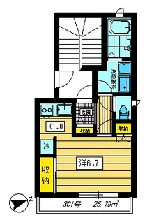 コンチェルト中延【3階】の間取り